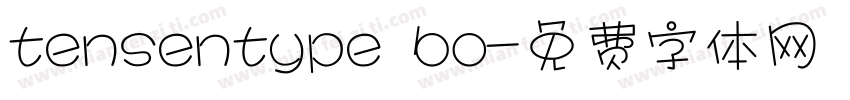 tensentype bo字体转换